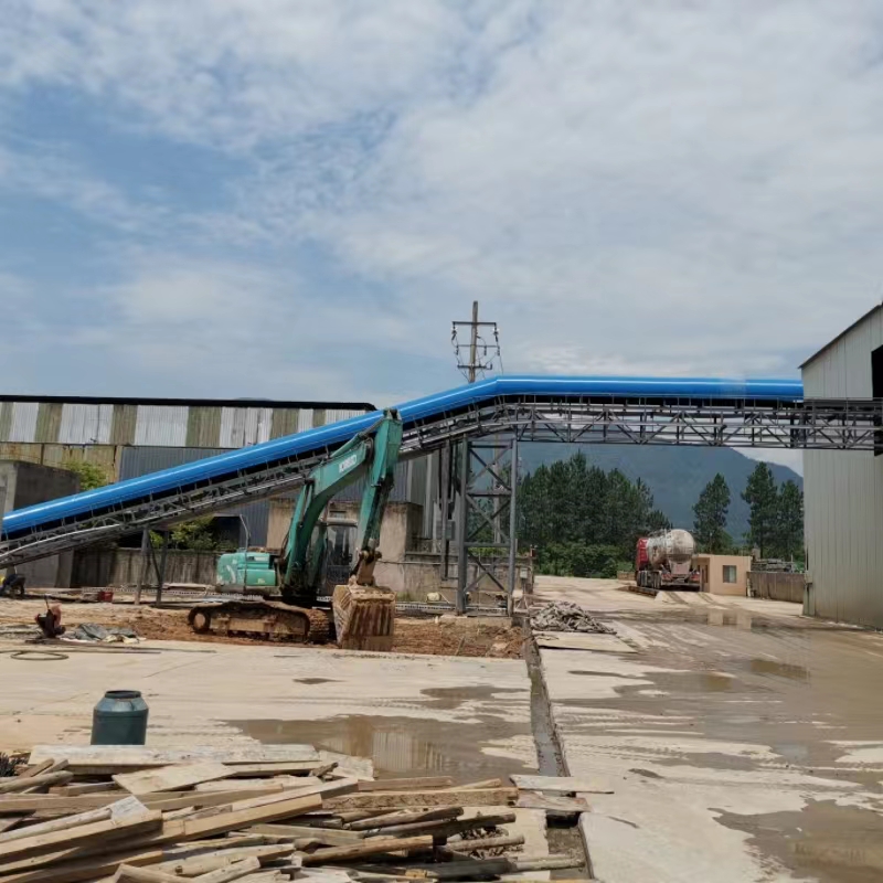 浙江诸暨越宁建材混凝土搅拌站高架皮带机总包工程项目